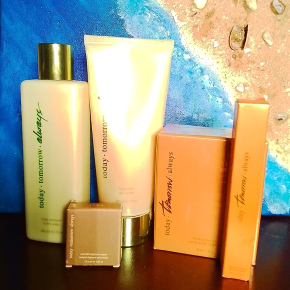 Bundle of Today, Tomorrow, Always scented lotion, rinse, perfume, 2 roll ons. - Picture 3 of 14